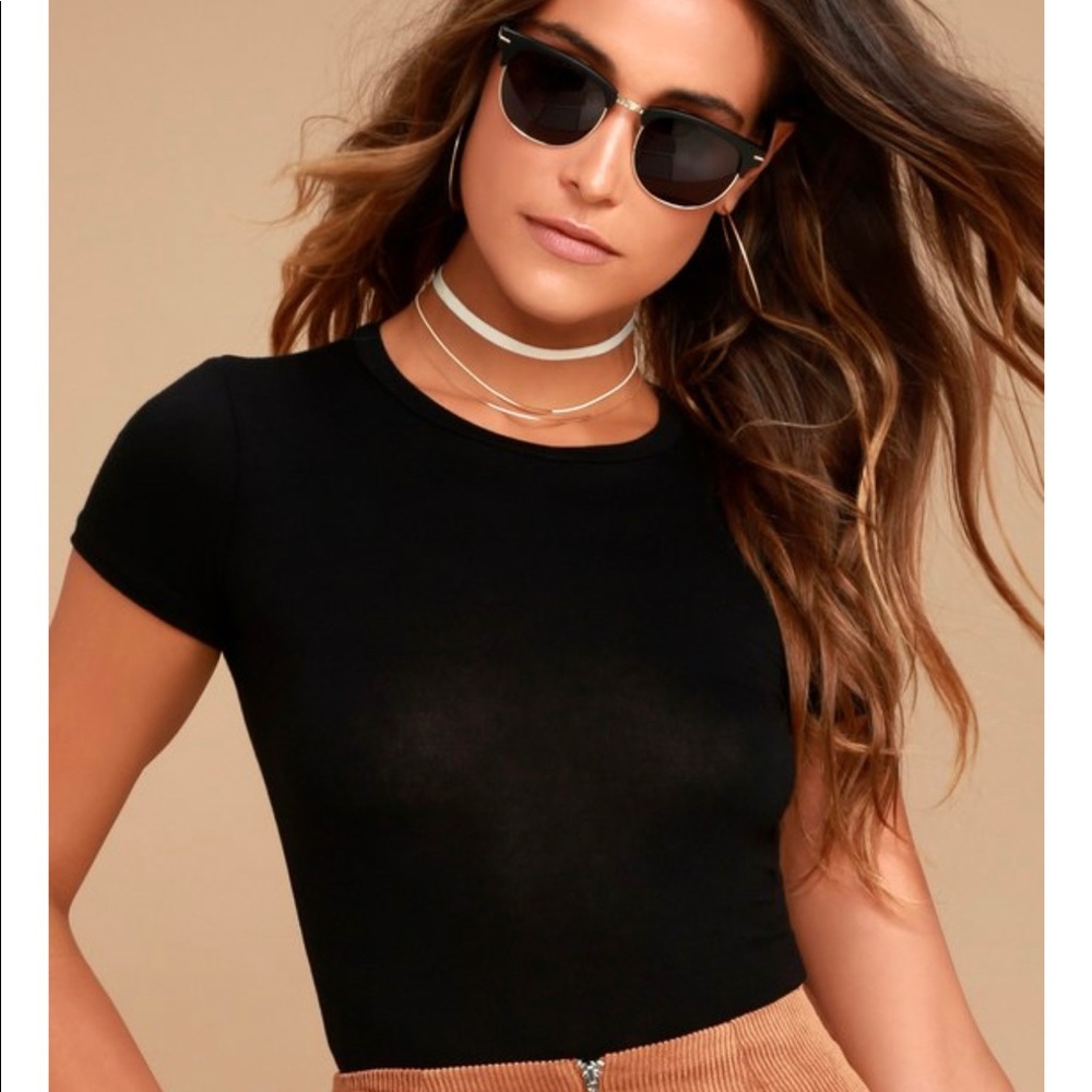 Black Crop shirt